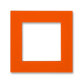 ABB EPJ Levit Оранжевый / дымчатый чёрный Сменная панель на рамку 1 пост, , оранжевый