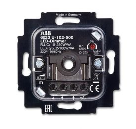 ABB BJE Мех Светорегулятор поворотный нажимной светодиодный