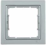 IEK РУ-1-БС Рамка одноместная квадратная BOLERO Q1 серебряный