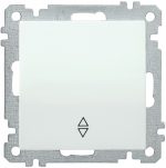 IEK ВС10-1-2-Б Выключатель  одноклавишный  проходной 10А BOLERO белый